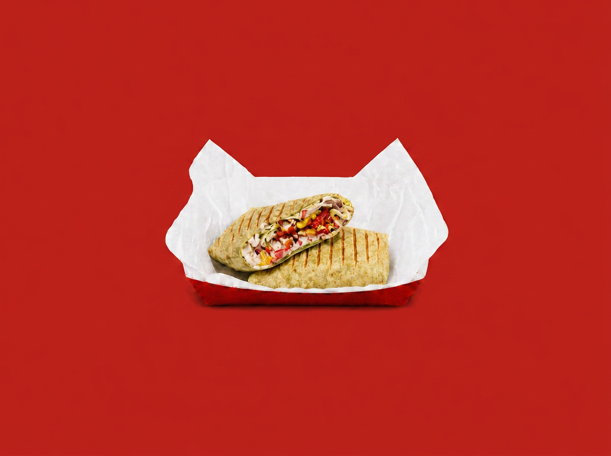 Korean Krunchy Chicken Wrap